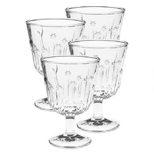 Jollie 250ml Glass Goblets (Set of 4)