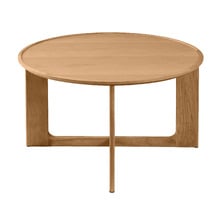 Anselm Round Oak Wood Coffee Table