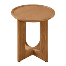 Anselm Oak Wood Side Table