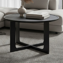 Daius Round Oak Wood Coffee Table