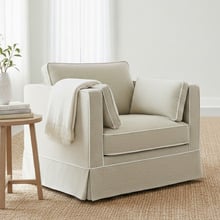 Sand Stevenson Slipcover Armchair