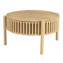 Carrie Round Rubberwood Coffee Table