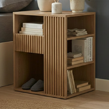Armi Bedside Table with Left Drawer