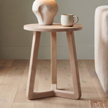 Dietrich Light Oak Wood Side Table
