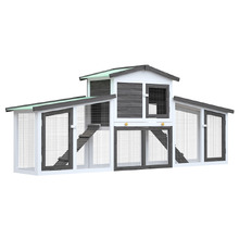 Raye Fir Wood & Mesh Wire Chicken Coop