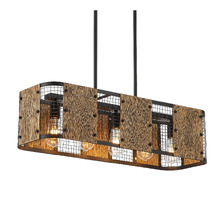 Petros Wood & Iron 5 Light Pendant