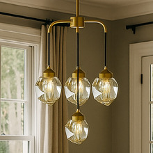 Ayers Brass 4 Light Pendant