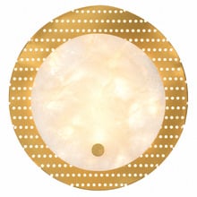 Solum Brass & Alabaster Wall Sconce