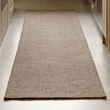 Walnut Bark Flat Weave Wool & Cotton Runner
