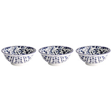 Tokyo Blue Maizuru 21cm Porcelain Ramen Bowls (Set of 3)