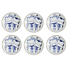 Kawaii Cat Neko 16.7cm Side Plates (Set of 6)