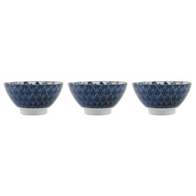 Flora Japonica Crane 18cm Porcelain Sori Bowls (Set of 3)