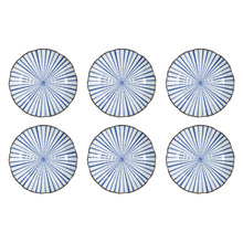 Natsu Tokusa 16cm Porcelain Side Plates (Set of 6)