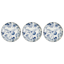 Flora Japonica Crane 20.6cm Porcelain Dinner Plates (Set of 3)