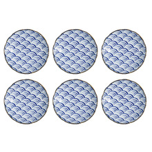 Natsu Nami 22cm Porcelain Dinner Plates (Set of 6)