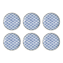 Natsu Nami Porcelain Dinner Plates (Set of 6)