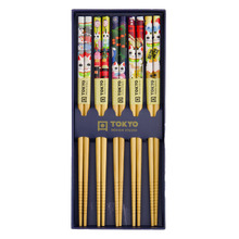 5 Pairs Lucky & Koinobori Chopsticks Gift Set