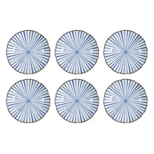 Natsu Tokusa 22cm Porcelain Dinner Plates (Set of 6)