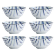 Natsu Tokusa Porcelain Tayo Bowls (Set of 6)
