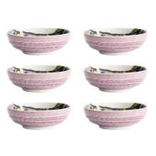 Seafood Blowfish Fugu 9.5cm Porcelain Sauce Dishes (Set of 6)