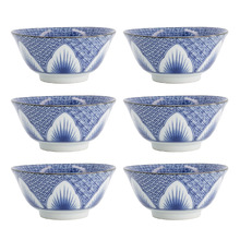 Lily Flower 15cm Porcelain Bowls (Set of 6)
