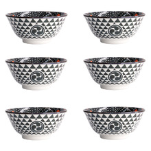 Asakusa Matsuri 14.8cm Porcelain Bowls (Set of 6)