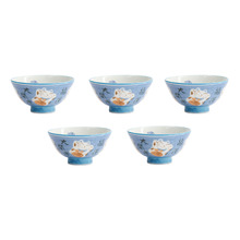 Kawaii Fortune 11.3cm Porcelain Bowls (Set of 5)