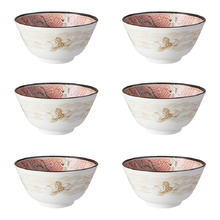 Crane 12cm Porcelain Bowls (Set of 6)
