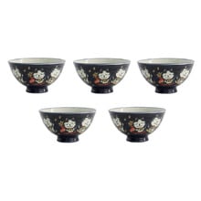 Kawaii Meow Cat 11.4cm Porcelain Bowls (Set of 5)