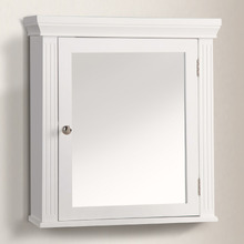 Stratford 470mm Matte White Mirrored Shaving Cabinet