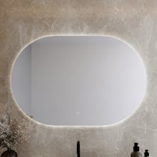 Yaromir 800 x 1200mm Oval LED Bathroom Mirror