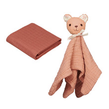 Cam Cam Copenhagen 2 Piece Berries Muslin Wrap & Security Blanket Set