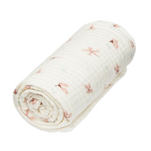 Cam Cam Copenhagen Windflower Cr&egrave;me Organic Cotton Cot Blanket