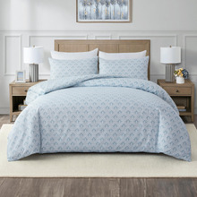 Blue 1000TC Brushed Microfibre Quilt Cover Set