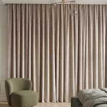 Custom Cumulus Blockout S-Fold Single Panel Curtain & Track Set