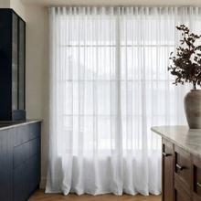 Custom Taormina Sheer S-Fold Single Panel Curtain & Track Set