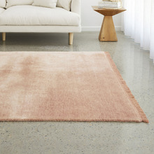 Blush Pink Kinship Hand-Loomed Wool Rug