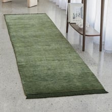 Forest Green Kinship Hand-Loomed Wool Runner