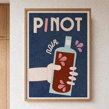 Pinot Noir Framed Paper Print Wall Art