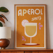 Aperol Spritz Framed Paper Print Wall Art