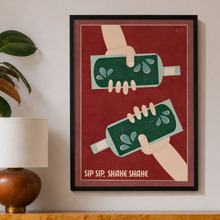 Shake Shake Framed Paper Print Wall Art
