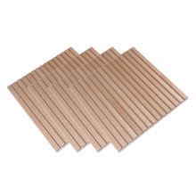 Acoura Space 600 x 600mm Euro Oak Acoustic Slat Wall Panels (Set of 4)