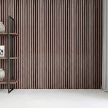 Acoura Space 2700 x 600mm Sienna Walnut Slatted Acoustic Wall Panel