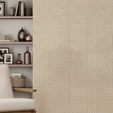 Acoura Space 600 x 600mm Natural Oak Self-Adhesive Acoustic Slat Wall Panels (Set of 4)