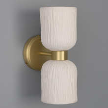 Sakura Ceramic & Brass Up/Down Wall Light