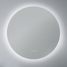 Silver Cargill Round LED Bathroom Mirror with Bluetooth
