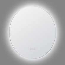 Silver Cargill Round LED Bathroom Mirror with Bluetooth