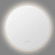 Silver Cargill Round LED Bathroom Mirror with Bluetooth