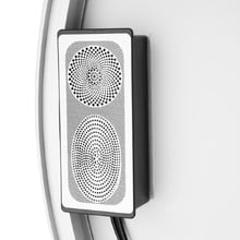 Silver Cargill Round LED Bathroom Mirror with Bluetooth