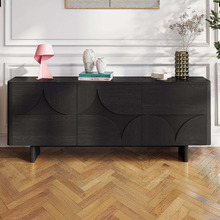 Black Kleon 3 Door Sideboard